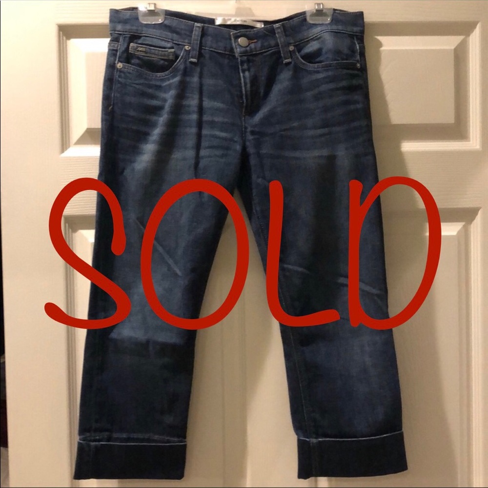 Joe's Jeans Socialite Kicker Fit Cropped Pants.